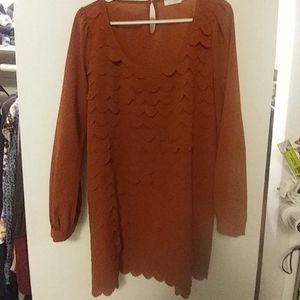 Size Medium Blu Pepper Blouse/Mini Dress